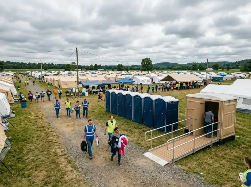 disaster-relief-camp-restrooms-010 — frequently asked questions, Dumpster & Portable Bathrooms Rental in California Polytech…